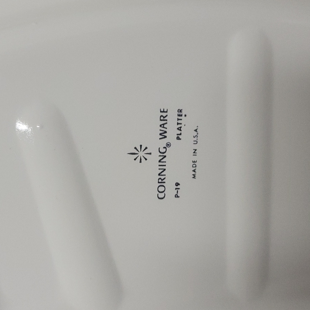 Blue Cornflower Corning Ware Platter P-19 - Picture 4 of 10